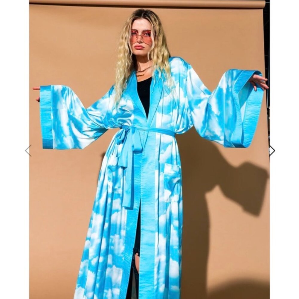 Good Karma Kimono in Cloud Nine Dressed in LALA